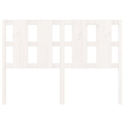 Testiera per Letto Bianca 145,5x4x100 cm Legno Massello di Pino