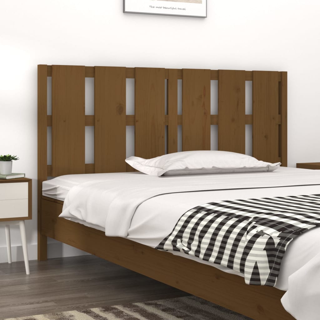 Testiera per Letto ambra 155,5x4x100 cm Legno Massello di Pino
