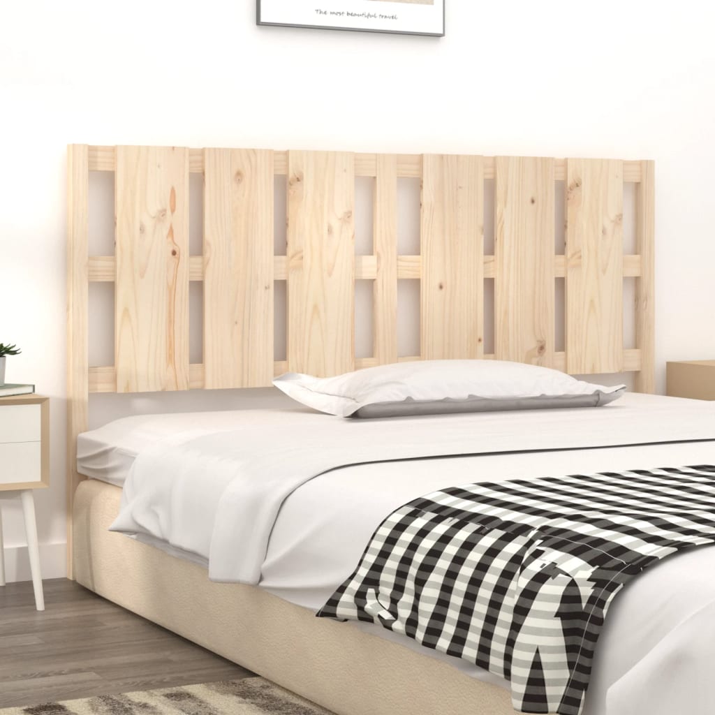 Testiera per Letto 165,5x4x100 cm Legno Massello di Pino