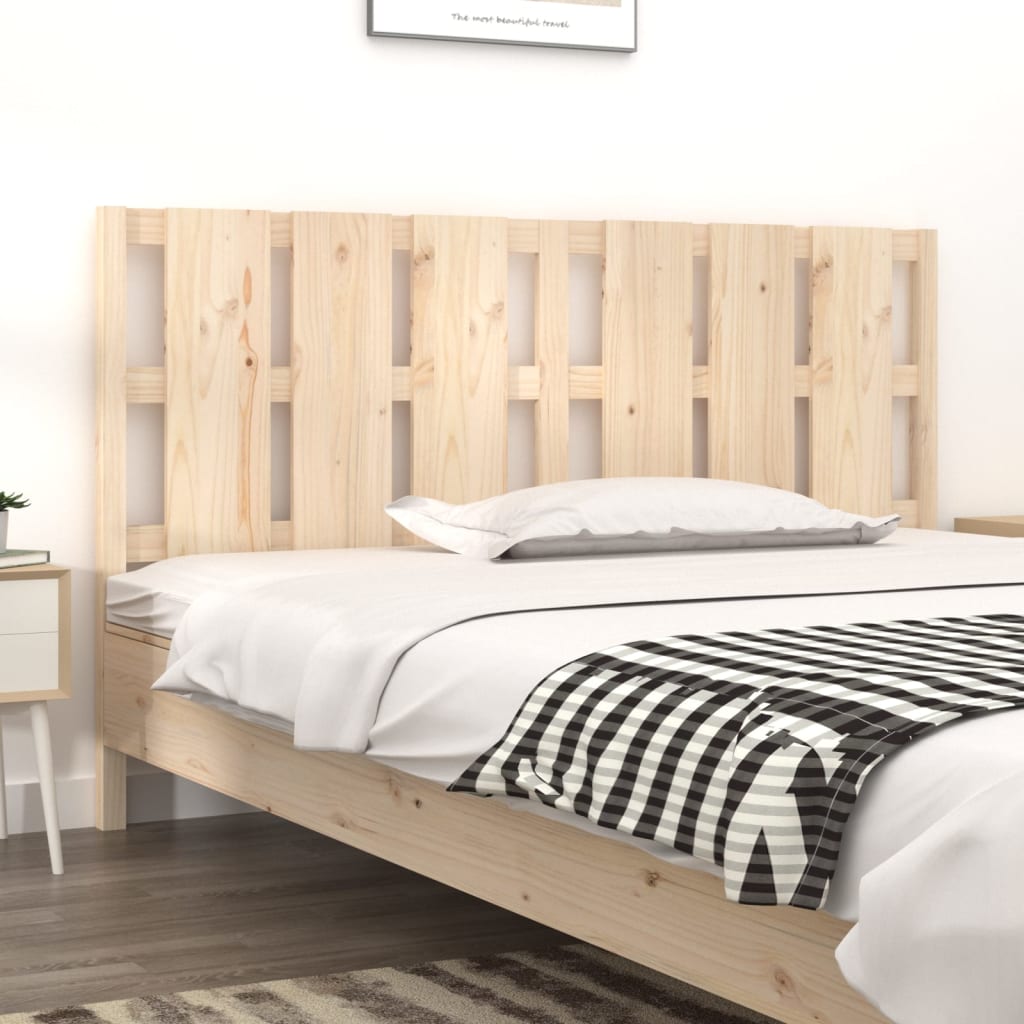 Testiera per Letto 165,5x4x100 cm Legno Massello di Pino