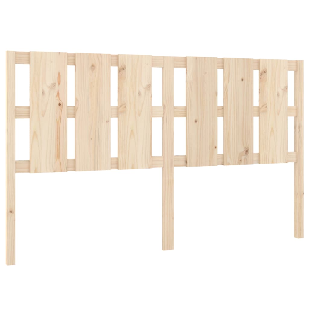 Testiera per Letto 185,5x4x100 cm Legno Massello di Pino