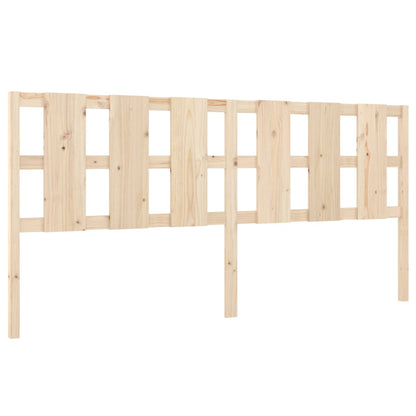 Testiera per Letto 205,5x4x100 cm Legno Massello di Pino