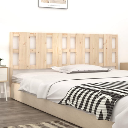 Testiera per Letto 205,5x4x100 cm Legno Massello di Pino