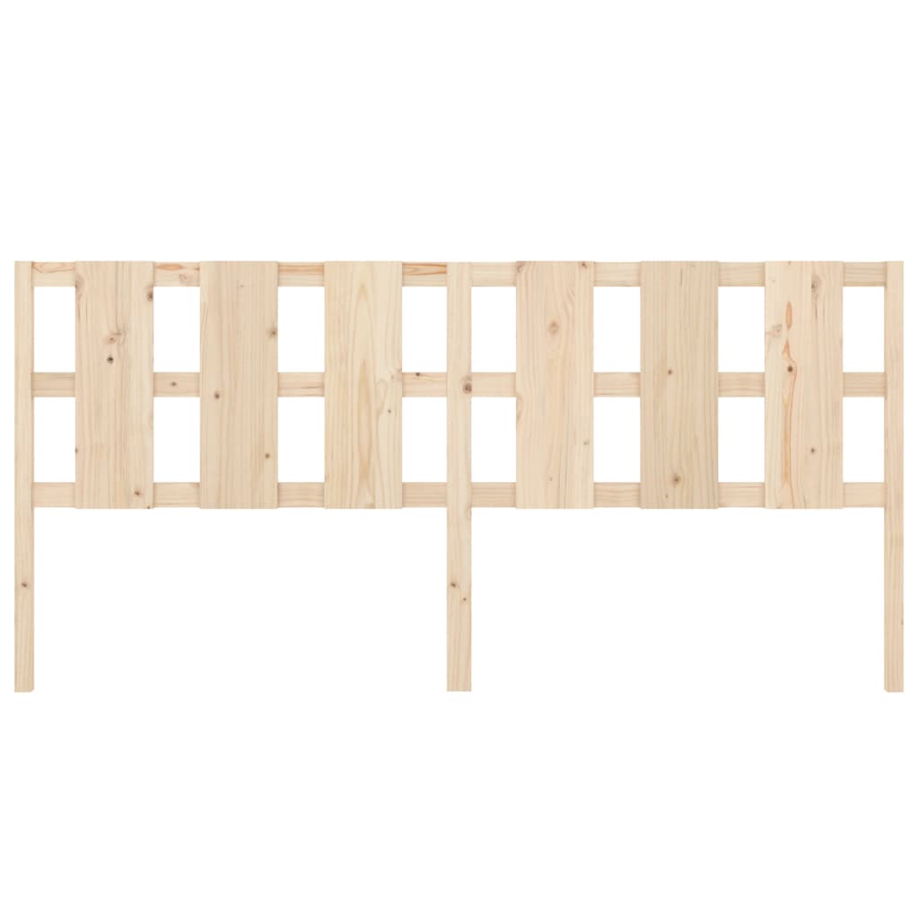 Testiera per Letto 205,5x4x100 cm Legno Massello di Pino