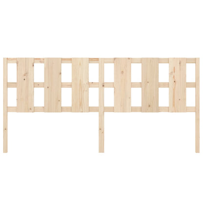 Testiera per Letto 205,5x4x100 cm Legno Massello di Pino