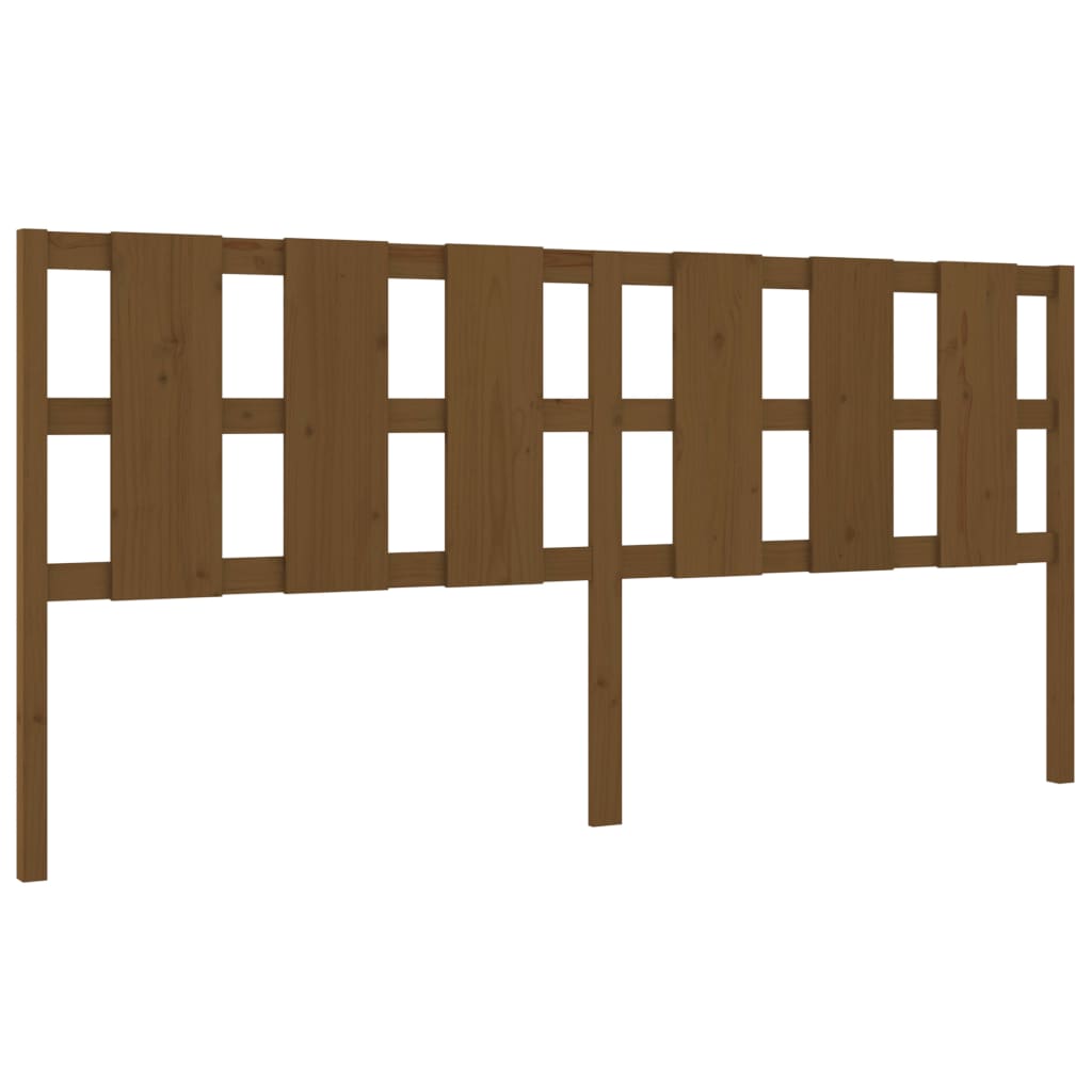 Testiera per Letto ambra 205,5x4x100 cm Legno Massello di Pino