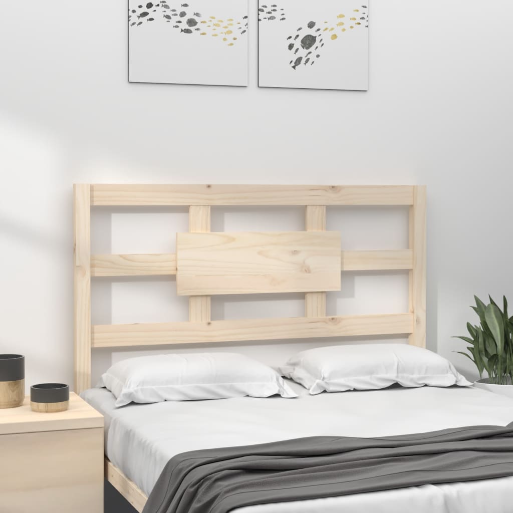 Testiera per Letto 95,5x4x100 cm Legno Massello di Pino