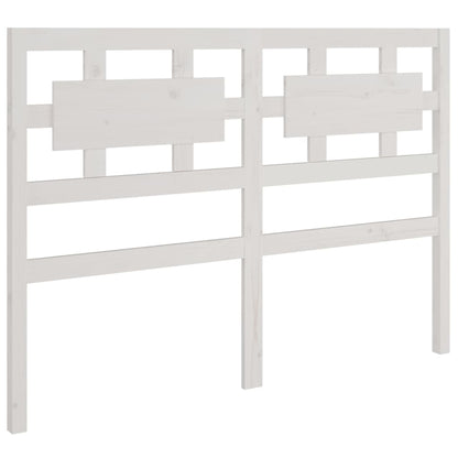 Testiera per Letto Bianca 140,5x4x100 cm Legno Massello di Pino
