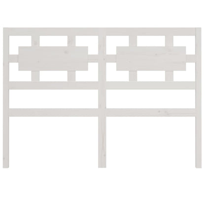 Testiera per Letto Bianca 140,5x4x100 cm Legno Massello di Pino