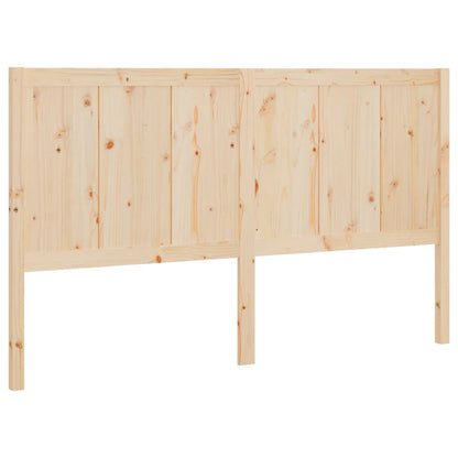 Testiera per Letto 155,5x4x100 cm in Legno Massello di Pino