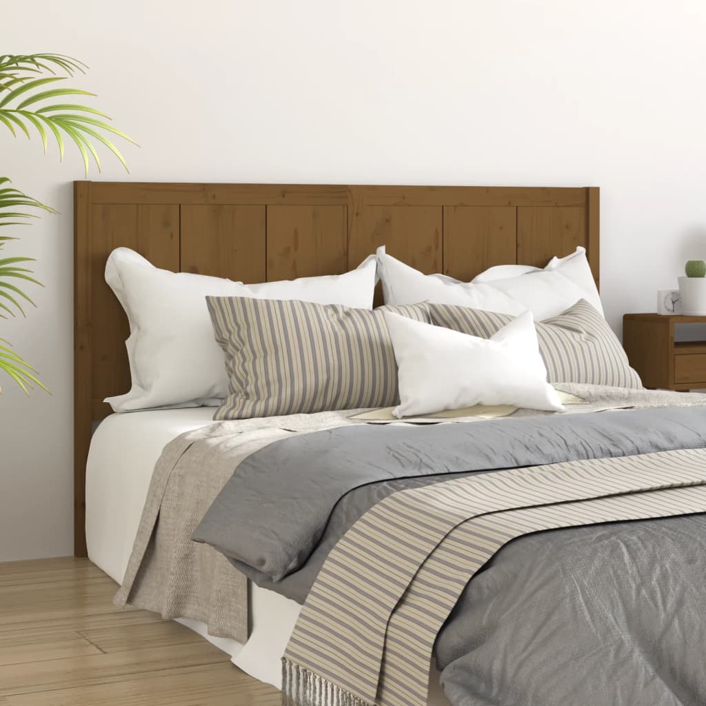 Testiera per Letto ambra 205,5x4x100 cm Legno Massello di Pino
