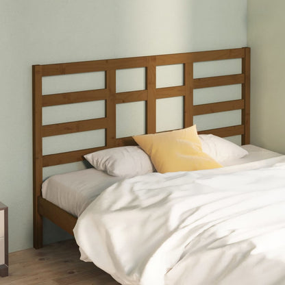 Testiera per Letto ambra 146x4x104 cm in Legno Massello di Pino