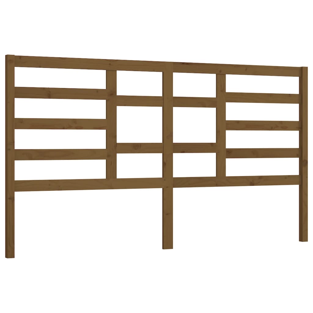 Testiera per Letto ambra 186x4x104 cm in Legno Massello di Pino