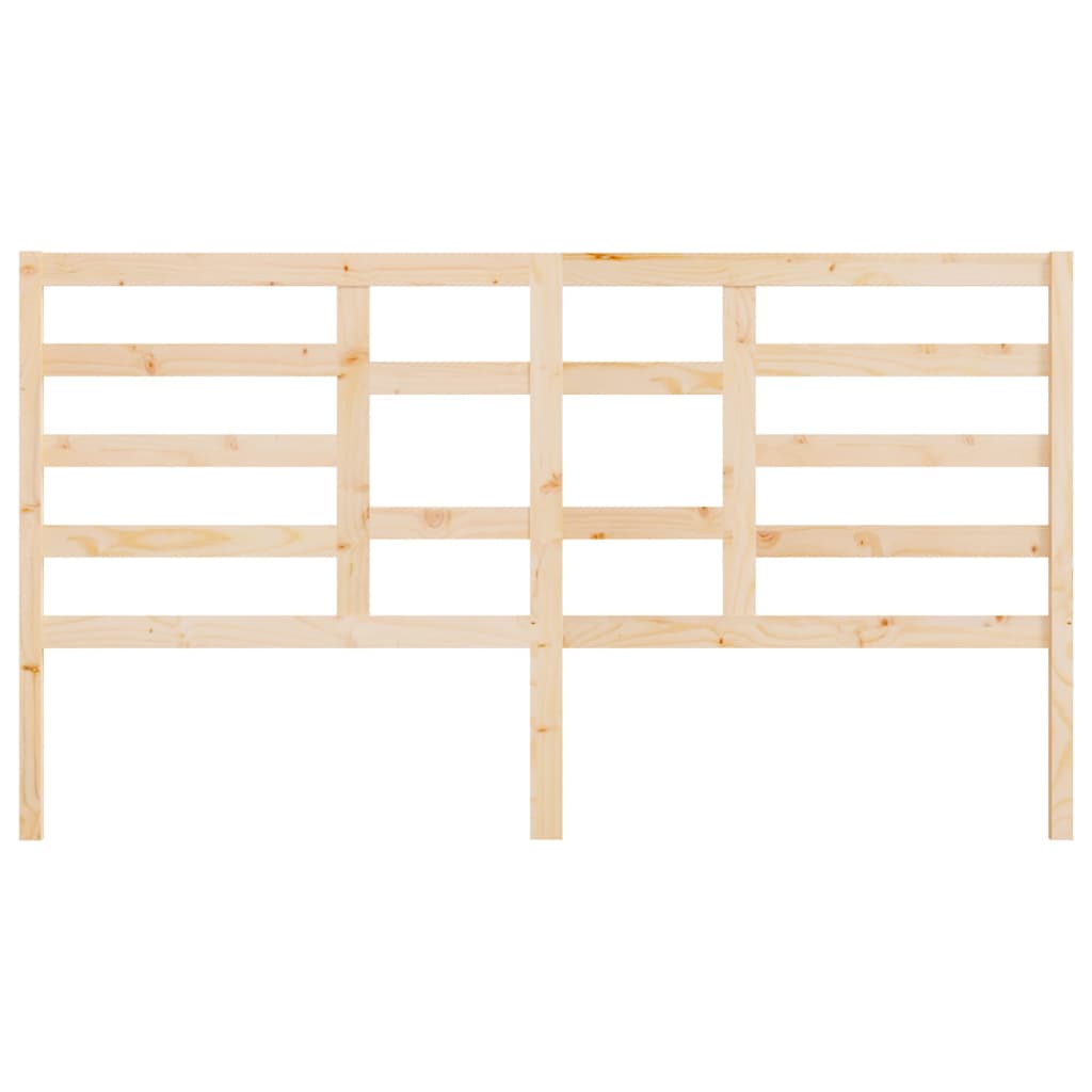 Testiera per Letto 206x4x104 cm in Legno Massello di Pino