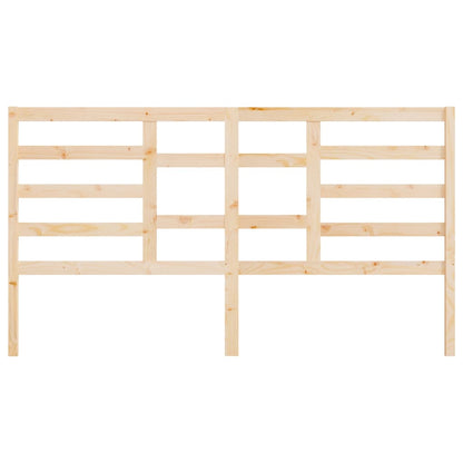 Testiera per Letto 206x4x104 cm in Legno Massello di Pino