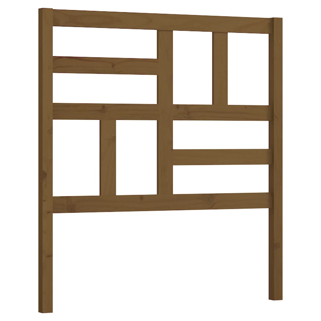 Testiera per Letto ambra 81x4x104 cm in Legno Massello di Pino
