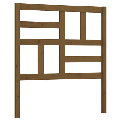 Testiera per Letto ambra 81x4x104 cm in Legno Massello di Pino