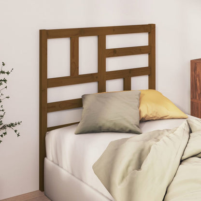 Testiera per Letto ambra 81x4x104 cm in Legno Massello di Pino