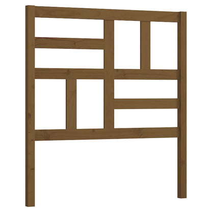 Testiera per Letto ambra 106x4x104 cm in Legno Massello di Pino
