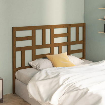Testiera per Letto ambra 126x4x104 cm in Legno Massello di Pino