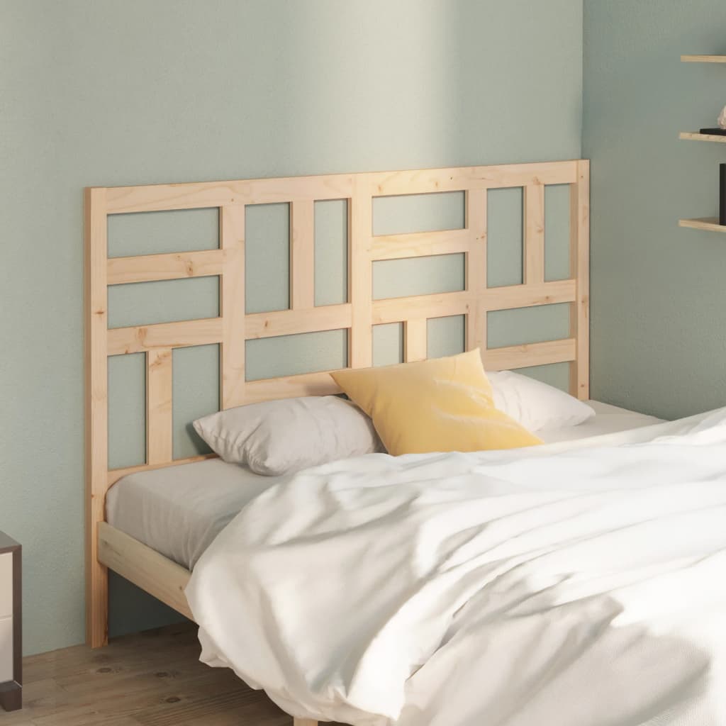 Testiera per Letto 141x4x104 cm in Legno Massello di Pino