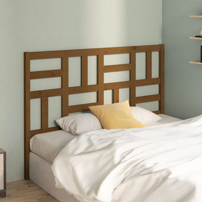 Testiera per Letto ambra 141x4x104 cm in Legno Massello di Pino