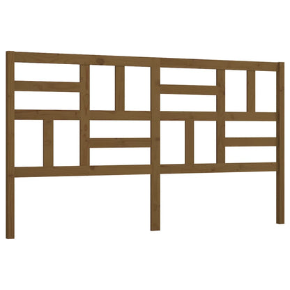 Testiera per Letto ambra 206x4x104 cm in Legno Massello di Pino