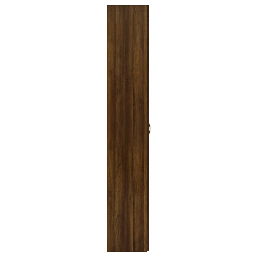 Armadio Ufficio Rovere Marrone 60x32x190 cm Legno Multistrato