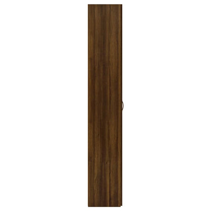 Armadio Ufficio Rovere Marrone 60x32x190 cm Legno Multistrato