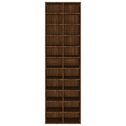 Scarpiera Rovere Marrone 54x34x183 cm in Legno Multistrato