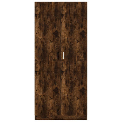 Armadio Rovere Fumo 80x52x180 cm in Legno Multistrato