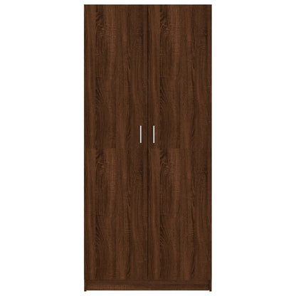 Armadio Rovere Marrone 80x52x180 cm in Legno Multistrato