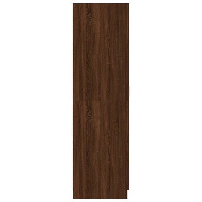 Armadio Rovere Marrone 80x52x180 cm in Legno Multistrato