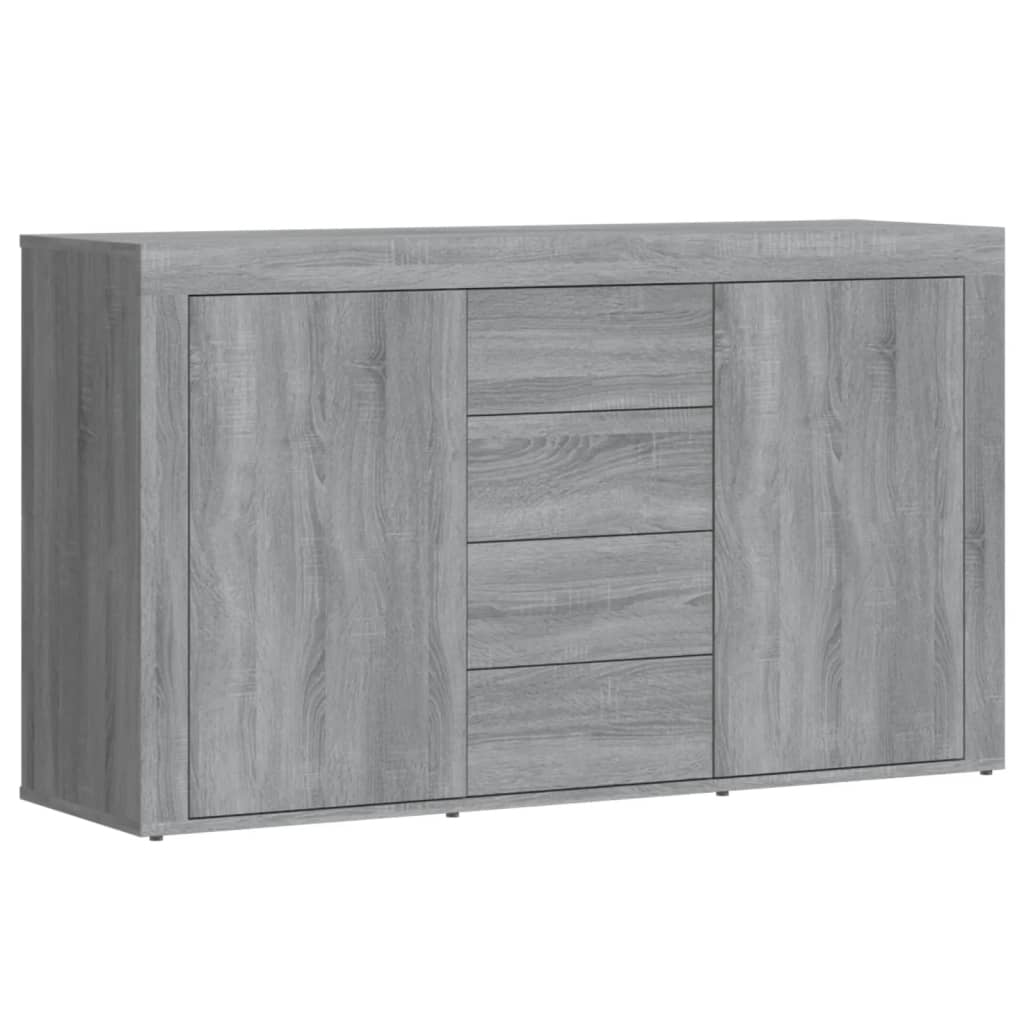 Credenza Grigio Sonoma 120x36x69 cm in Legno Multistrato