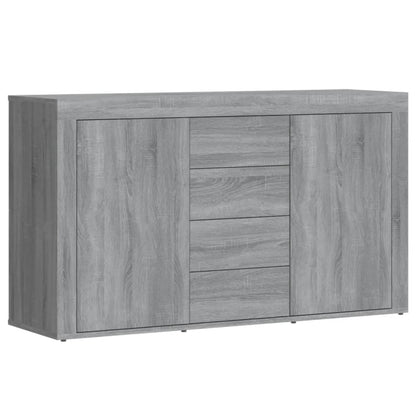 Credenza Grigio Sonoma 120x36x69 cm in Legno Multistrato