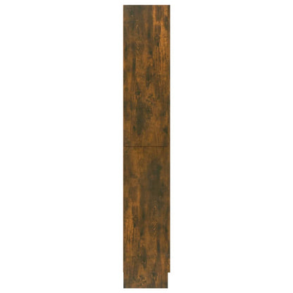 Mobile Vetrina Rovere Fumo 82,5x30,5x185,5 cm Legno Multistrato