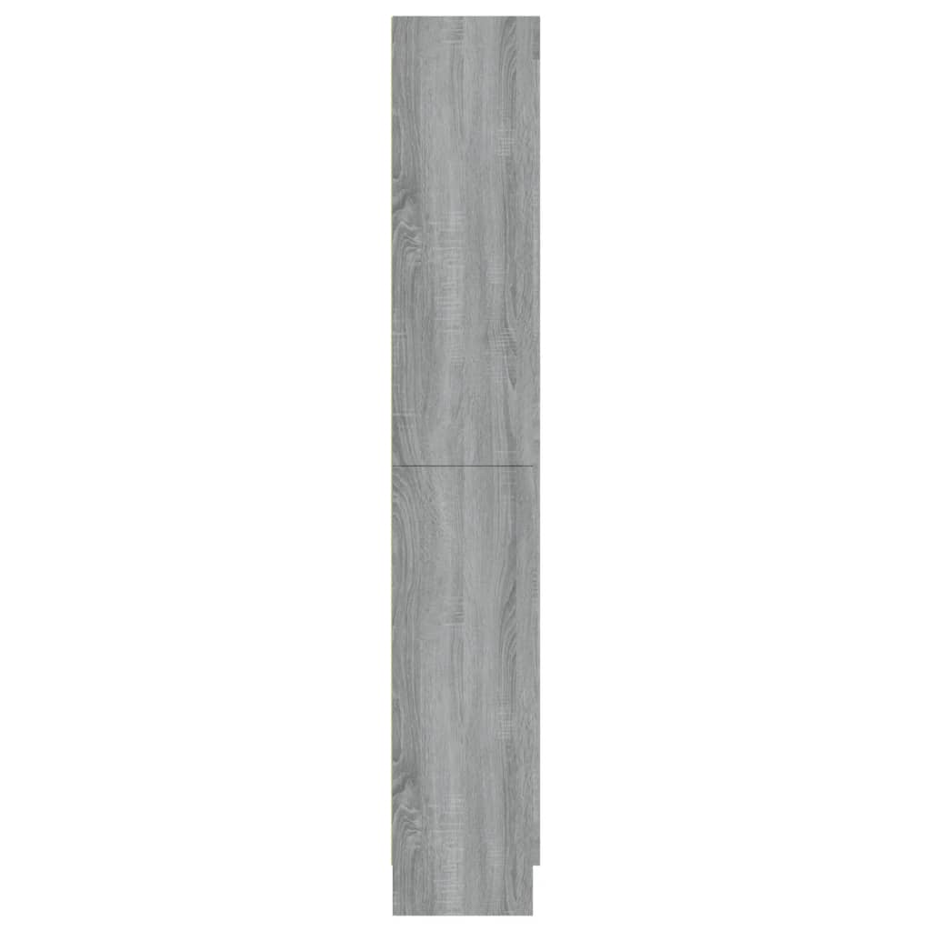 Mobile Vetrina Grigio Sonoma 82,5x30,5x185,5 Legno Multistrato