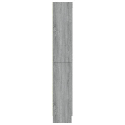 Mobile Vetrina Grigio Sonoma 82,5x30,5x185,5 Legno Multistrato