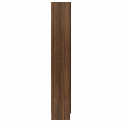 Mobile Vetrina Rovere Marrone 82,5x30,5x185,5 Legno Multistrato