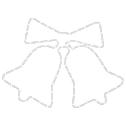 Figura Natalizia di Campane con 72 LED 50x56 cm