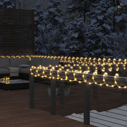 Stringa di Luci con 120 LED Bianco Caldo 5 m in PVC