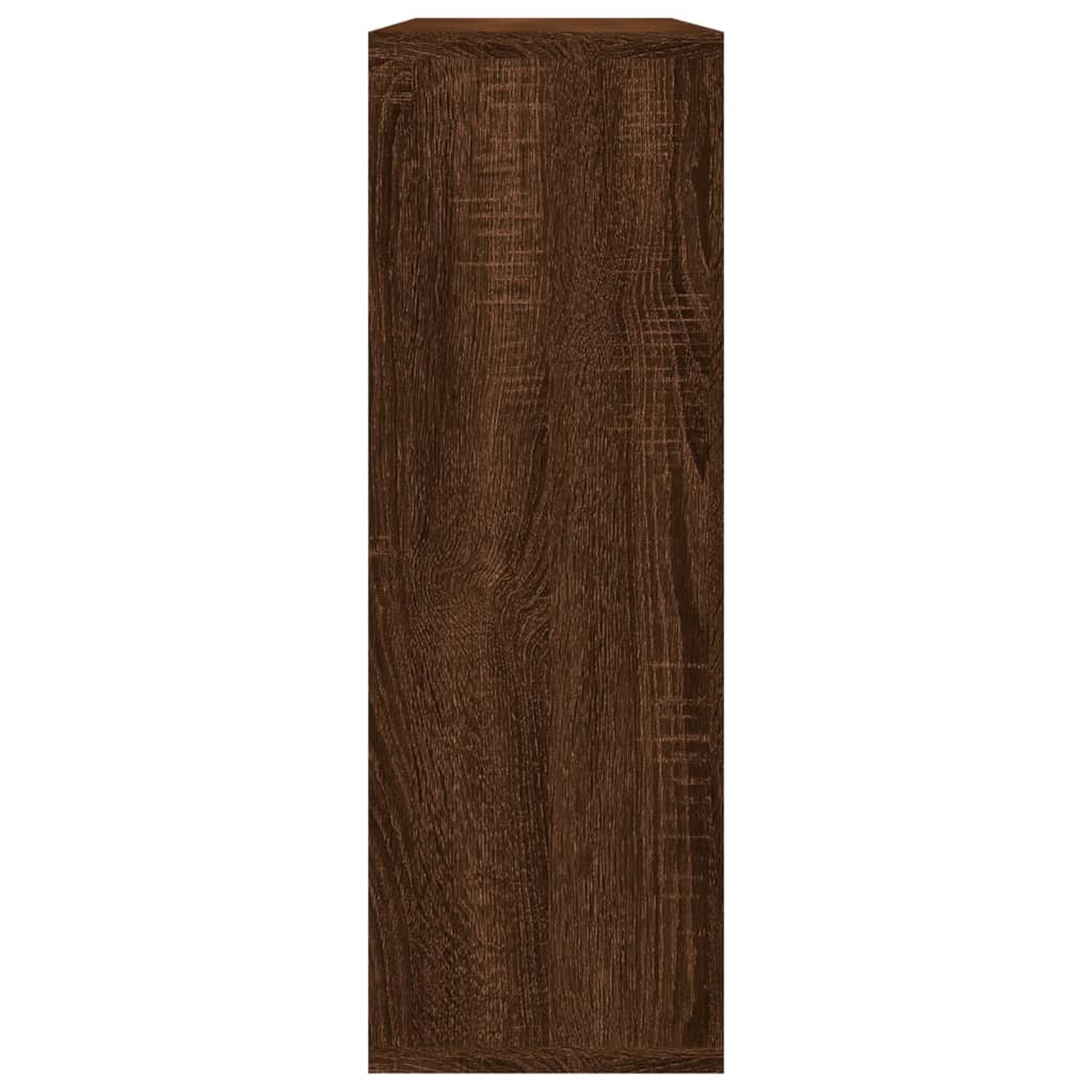 Mensola a Muro Rovere Marrone 104x20x58,5 cm Legno Multistrato