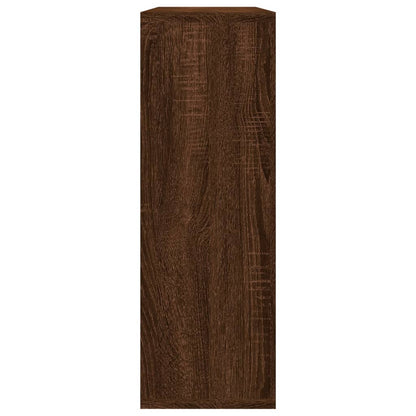 Mensola a Muro Rovere Marrone 104x20x58,5 cm Legno Multistrato