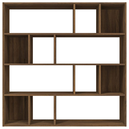 Libreria Rovere Marrone 110x24x110 cm in Legno Multistrato