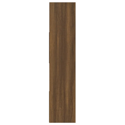 Libreria Rovere Marrone 110x24x110 cm in Legno Multistrato
