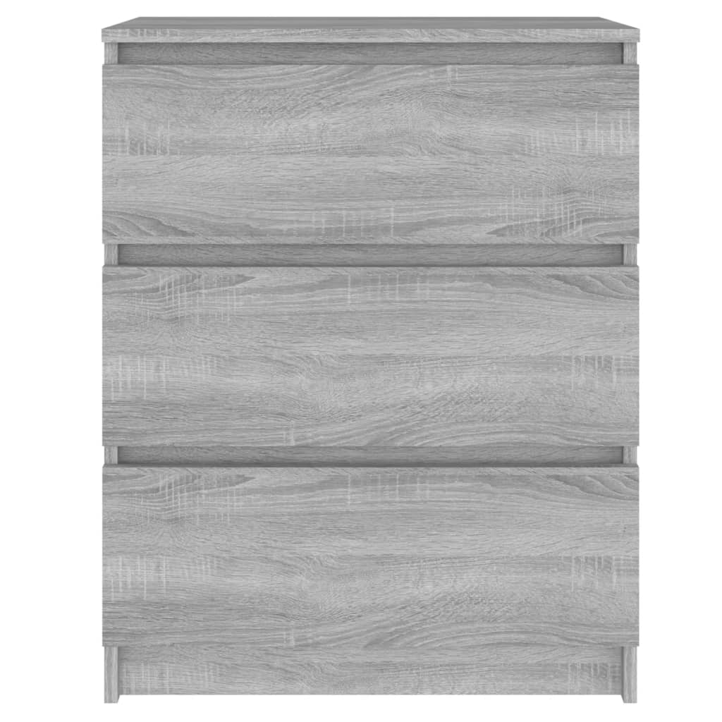 Credenza Grigio Sonoma 60x35x76 cm in Legno Multistrato