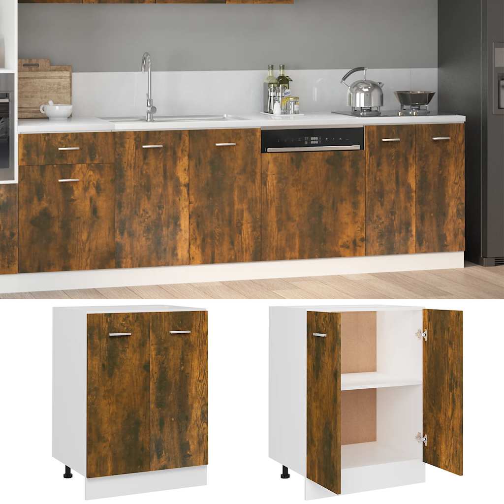 Mobiletto â€œLyonâ€ Rovere Fumo 60x46x81,5 cm