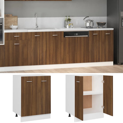 Mobiletto “Lyon” Rovere Marrone 60x46x81,5 cm