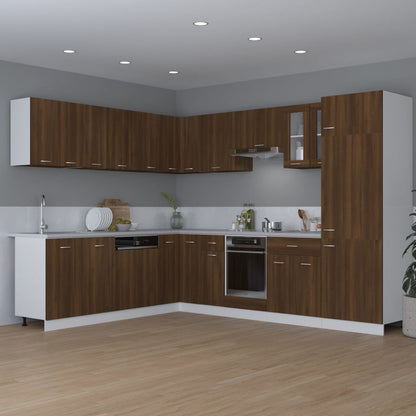Mobile Pensile Rovere Marrone 80x31x60 cm in Legno Multistrato