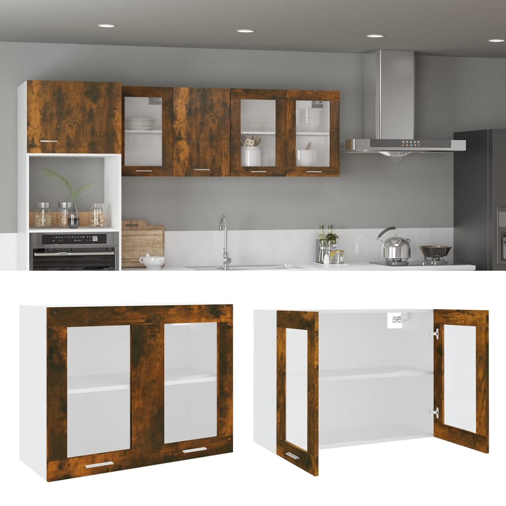 Mobile Pensile Ã¢â‚¬Å“LyonÃ¢â‚¬Â Rovere Fumo 80x31x60 cm